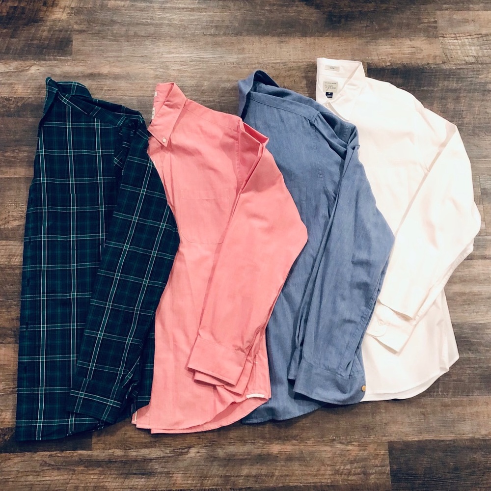 J. Crew Slim Cotton Button Down Shirt (Multiple)